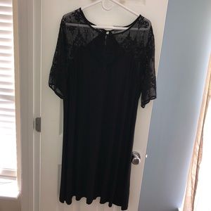 Tart 2X Black Lace Dress